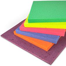 Placas de espuma de colores Fabrica y Mayorista de espuma de poliuretano